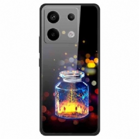 Skal För Xiaomi Redmi Note 13 Pro 5g Önskeflaska Av Härdat Glas