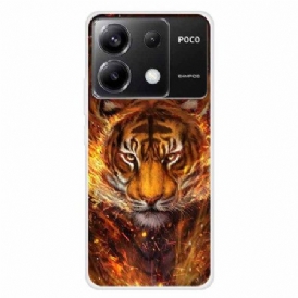 Skal För Xiaomi Redmi Note 13 Pro 5g Tiger In Flame