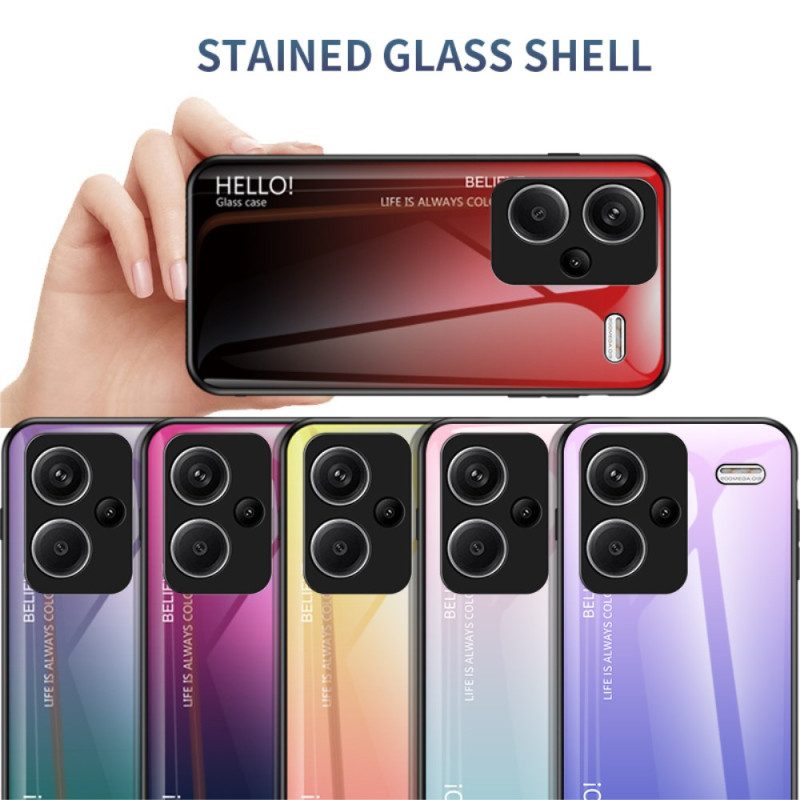 Skal För Xiaomi Redmi Note 13 Pro Plus 5g Gradient Härdat Glas