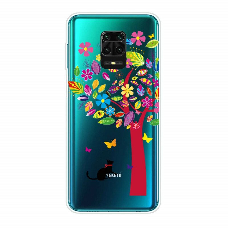 Skal För Xiaomi Redmi Note 9S / Note 9 Pro Katt Under Det Färgade Trädet