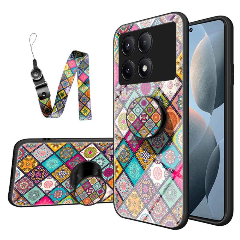 Skal Poco X6 Pro 5g Telefonfodral Patchwork-stöd Och Rem