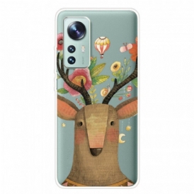 Skal Xiaomi 12 Pro Silikon Tribal Deer