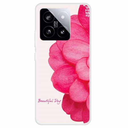 Skal Xiaomi 14 Telefonfodral Rosa Blomma