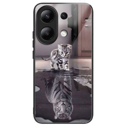 Skal Xiaomi Redmi Note 13 4g Katt Och Tiger Härdat Glas