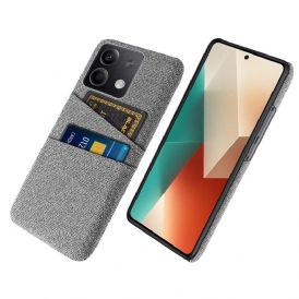 Skal Xiaomi Redmi Note 13 5g Dubbel Korthållare I Tyg