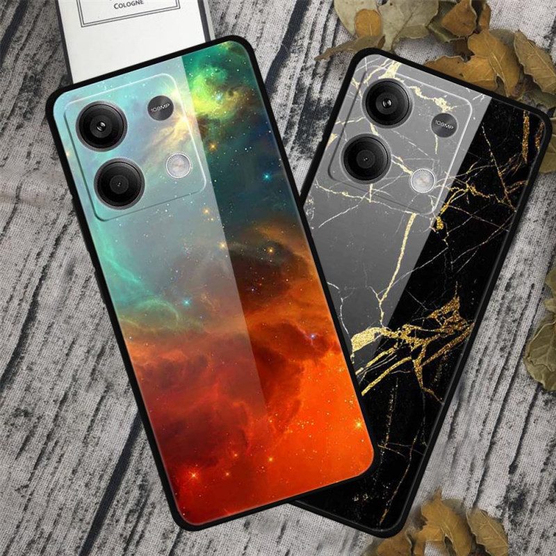 Skal Xiaomi Redmi Note 13 5g Telefonfodral Gitarr Av Härdat Glas Av Is Och Eld