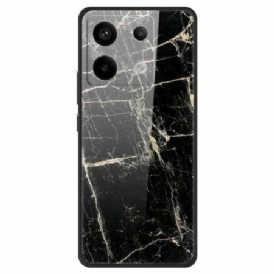 Skal Xiaomi Redmi Note 13 Pro 5g Platina Black Grain Härdat Glas