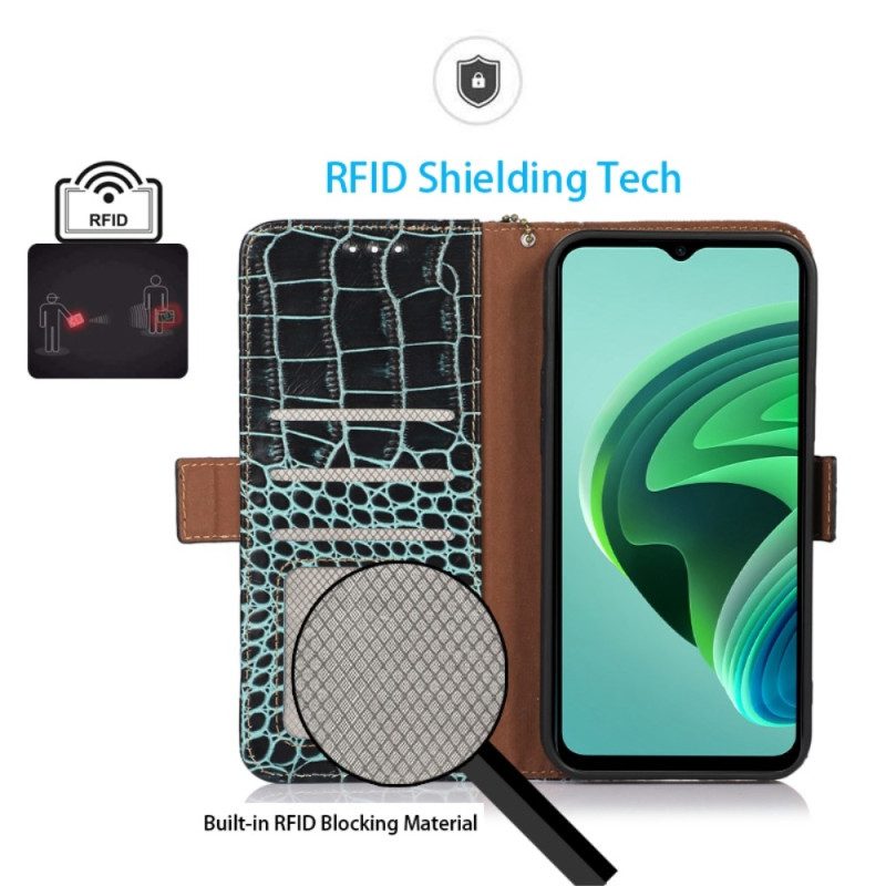 Skyddsfodral Xiaomi 14 Med Crocodile Rfid-blockering