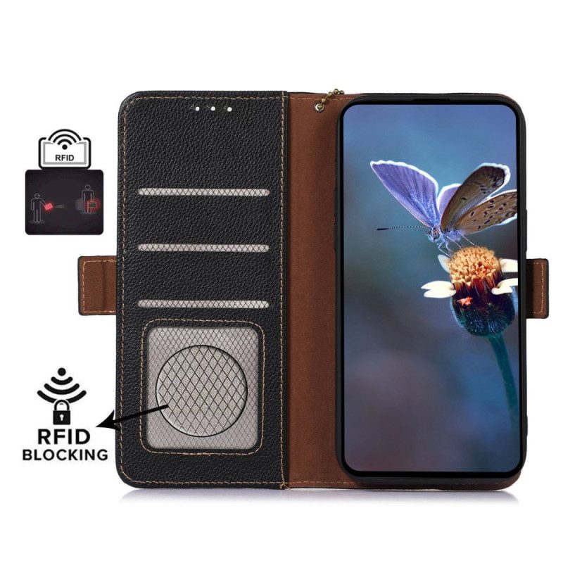 Skyddsfodral Xiaomi Redmi Note 13 Pro 4g Litchi Läder Rfid-teknik