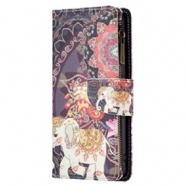 Skyddsfodral Xiaomi Redmi Note 13 Pro 4g Tribal Elephant Wallet Med Rem