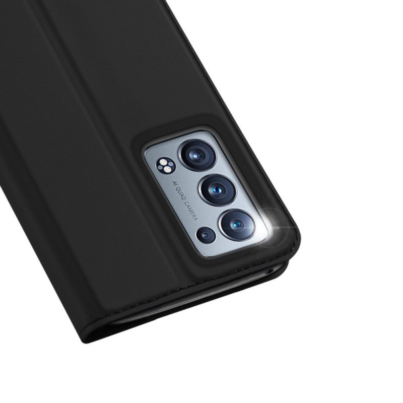 Folio-fodral För Oppo Reno 6 Pro 5G Läderfodral Dux Ducis Skin Pro Series