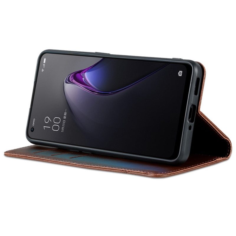 Folio-fodral För Oppo Reno 8 Pro Läderfodral Azns