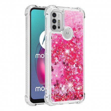 Skal För Moto G10 / G30 Desire Glitter