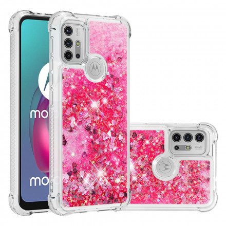 Skal För Moto G10 / G30 Desire Glitter