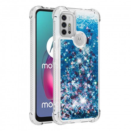 Skal För Moto G10 / G30 Desire Glitter