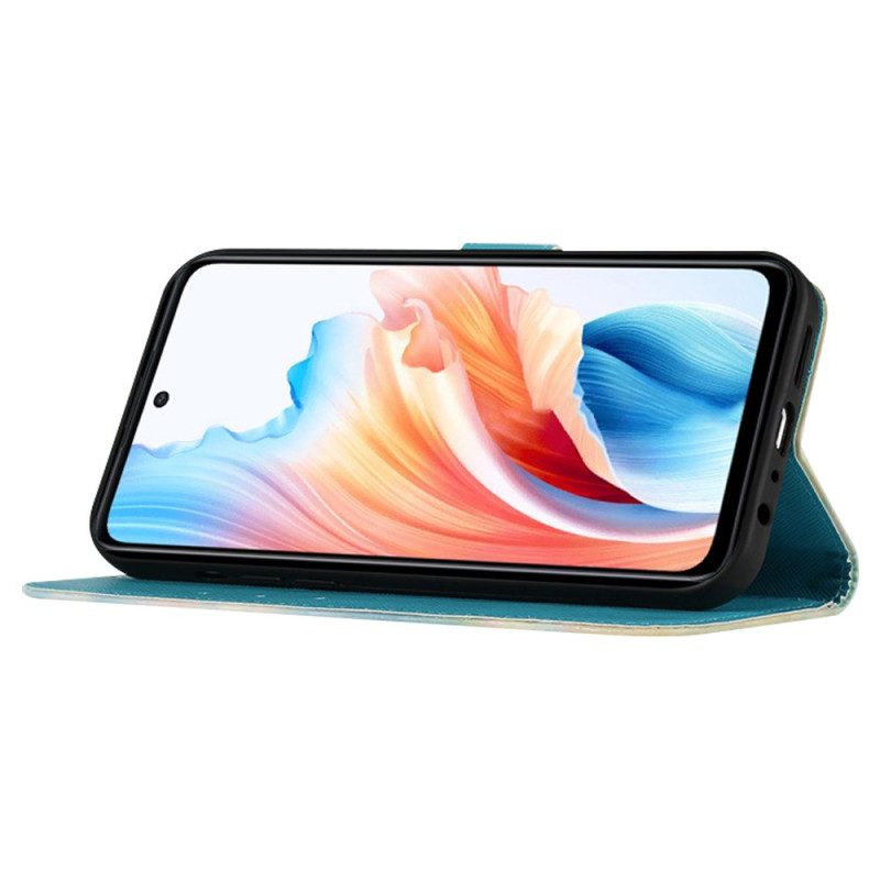 Fodral För Oppo Reno 11 Pro 5g Gyllene Fjärilar