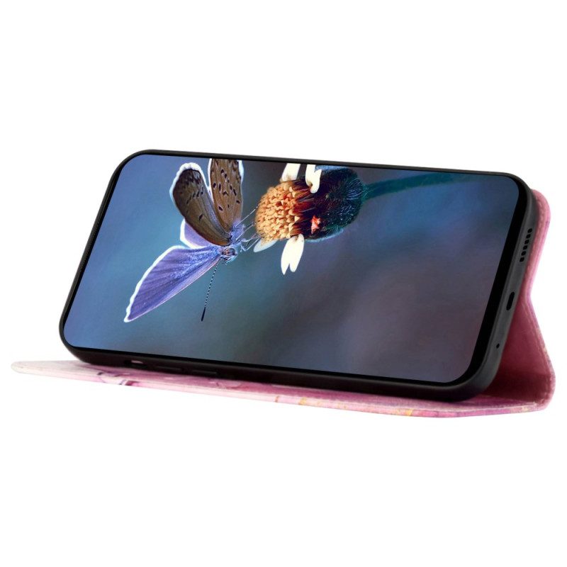 Fodral För Oppo Reno 11 Pro 5g Marmormönster Med Axelrem