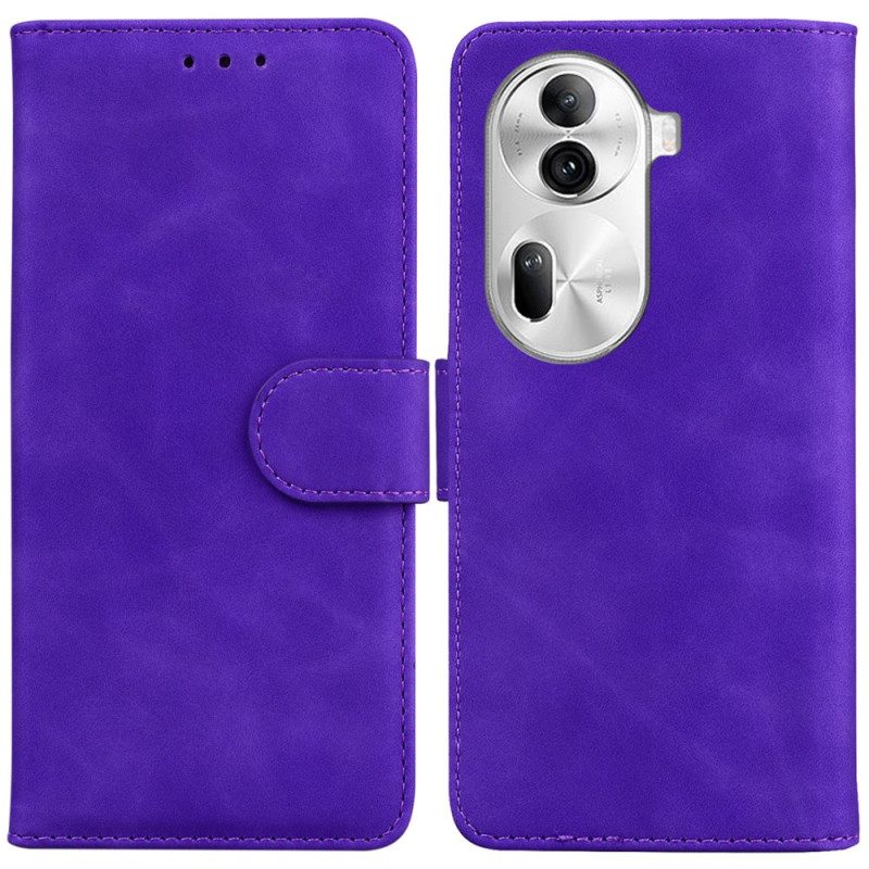 Fodral Oppo Reno 11 Pro 5g Couture Lädereffekt