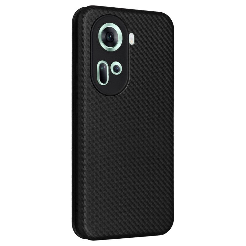 Folio-fodral För Oppo Reno 11 5g Kolfiber