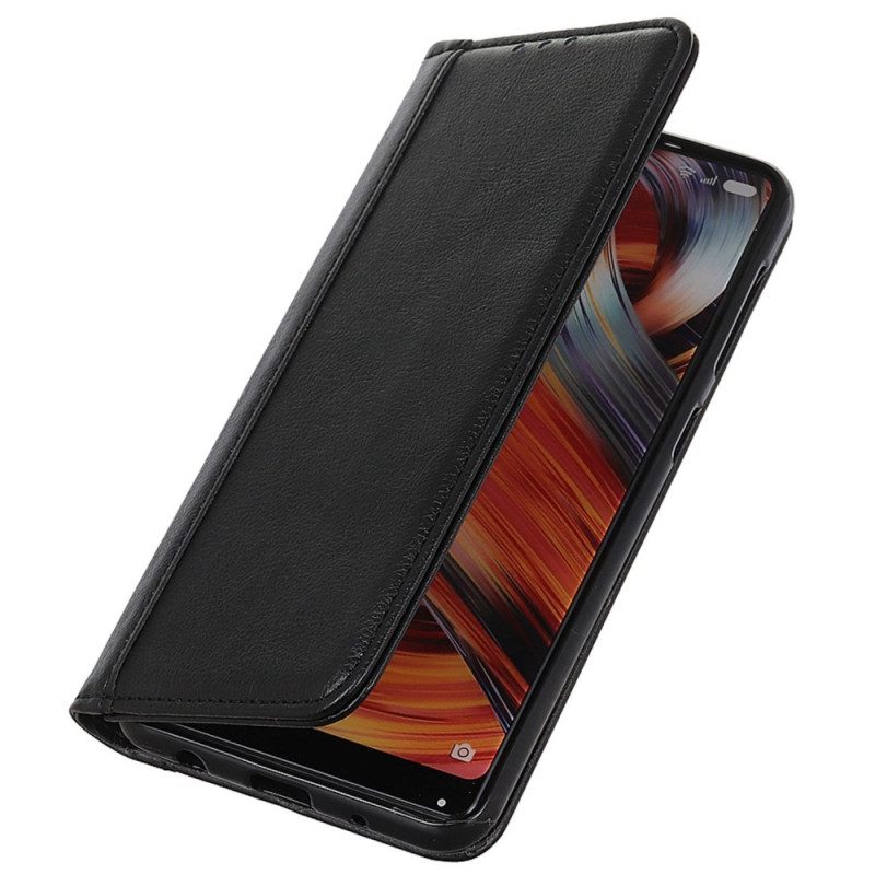 Folio-fodral Oneplus 12 5g Split Litchi Läder