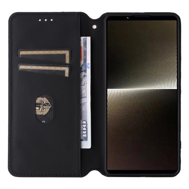 Folio-fodral Sony Xperia 1 Vi 3d-diamantmönster