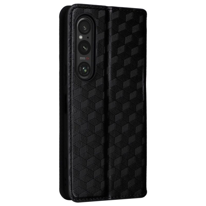 Folio-fodral Sony Xperia 1 Vi 3d-diamantmönster