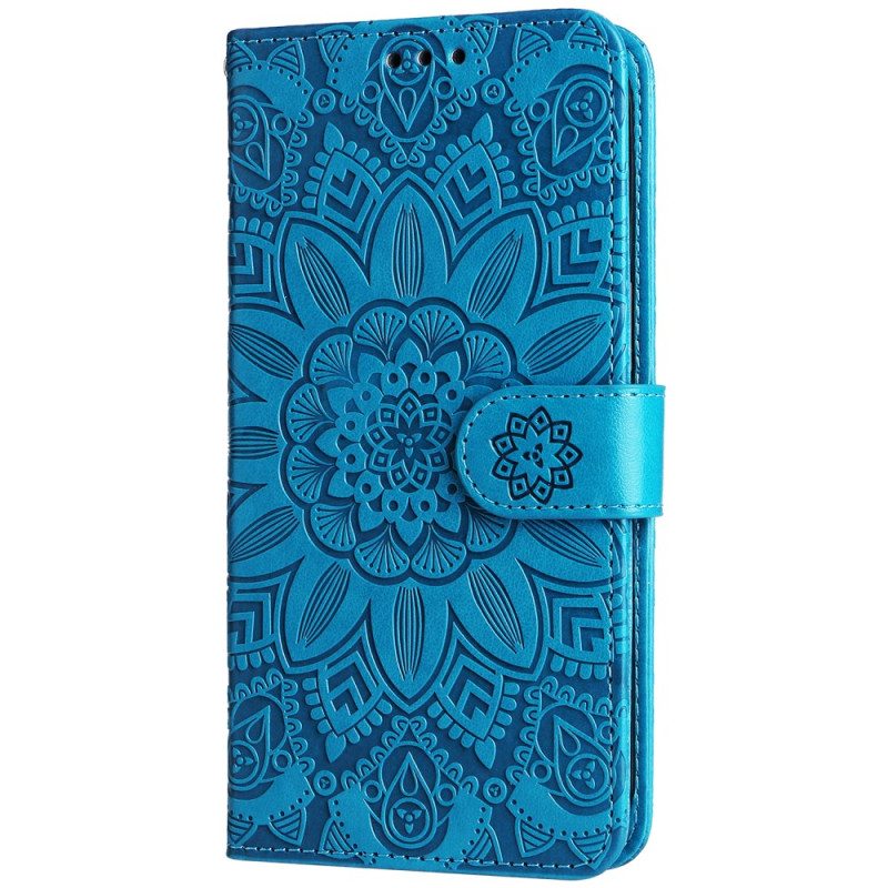 Läderfodral Oneplus 12r Telefonfodral Splendid Mandala Med Rem