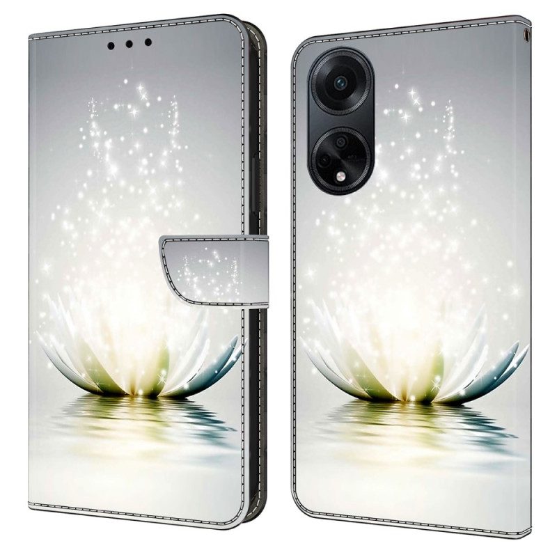 Läderfodral Oppo A98 5g Telefonfodral Lotus