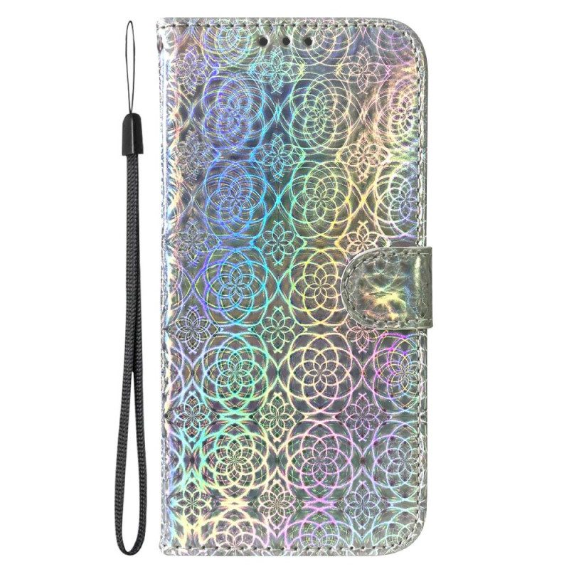 Läderfodral Oppo Reno 11f 5g Telefonfodral Strappy Disco Style