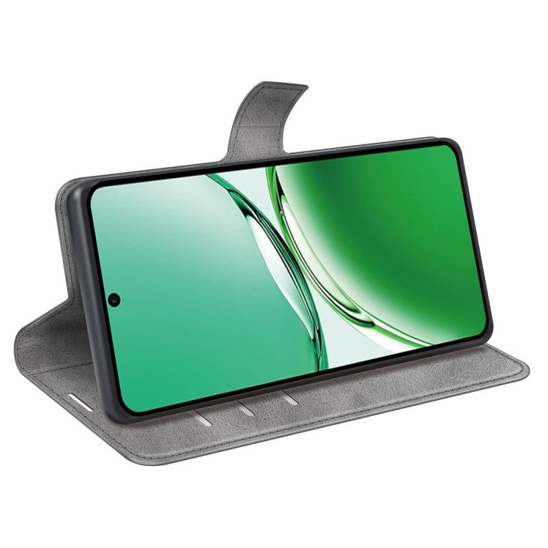 Läderskal Fodral Oppo Reno 12f 5g Läderstil