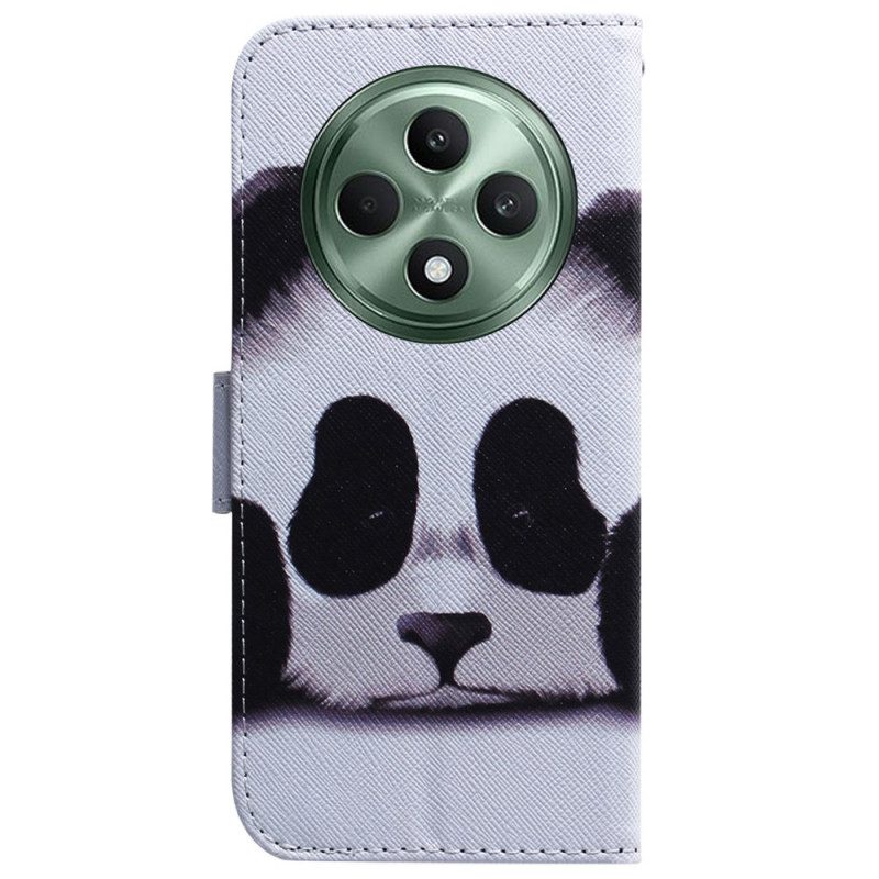 Läderskal Fodral Oppo Reno 12f 5g Panda