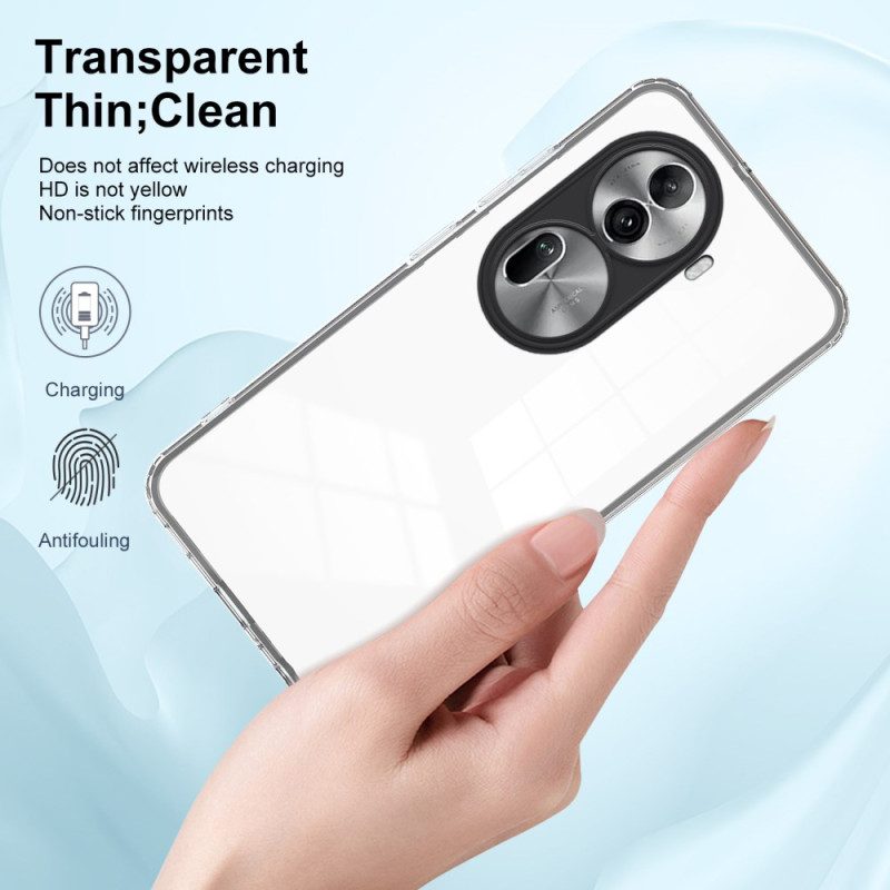 Skal För Oppo Reno 11 Pro 5g Transparent Färgad Fälg