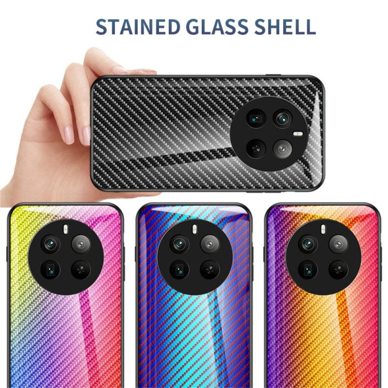 Skal För Realme 12 Pro / 12 Pro Plus Kolfiberhärdat Glas