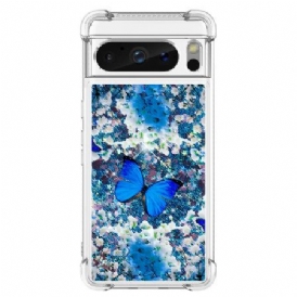 Skal Google Pixel 8 Pro Telefonfodral Fjärilsglitter