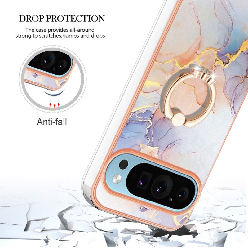 Skal Google Pixel 9 Pro Milky Way White Marble Support Ring