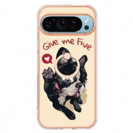 Skal Google Pixel 9 Pro Xl Telefonfodral Give Me Five Dog Support Ring