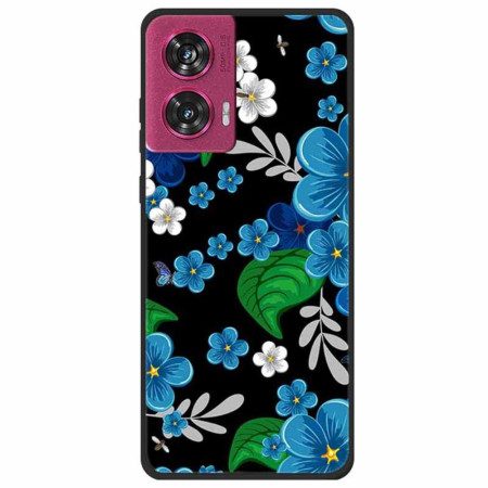 Skal Motorola Edge 50 Fusion Blå Blommor