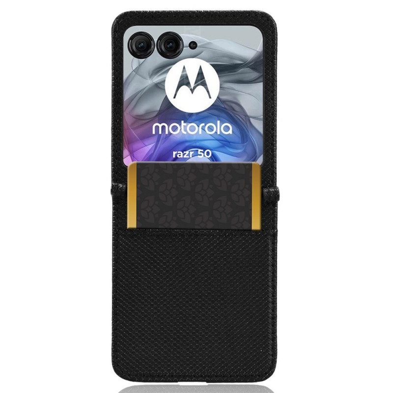 Skal Motorola Razr 50 Bi-texture Korthållare