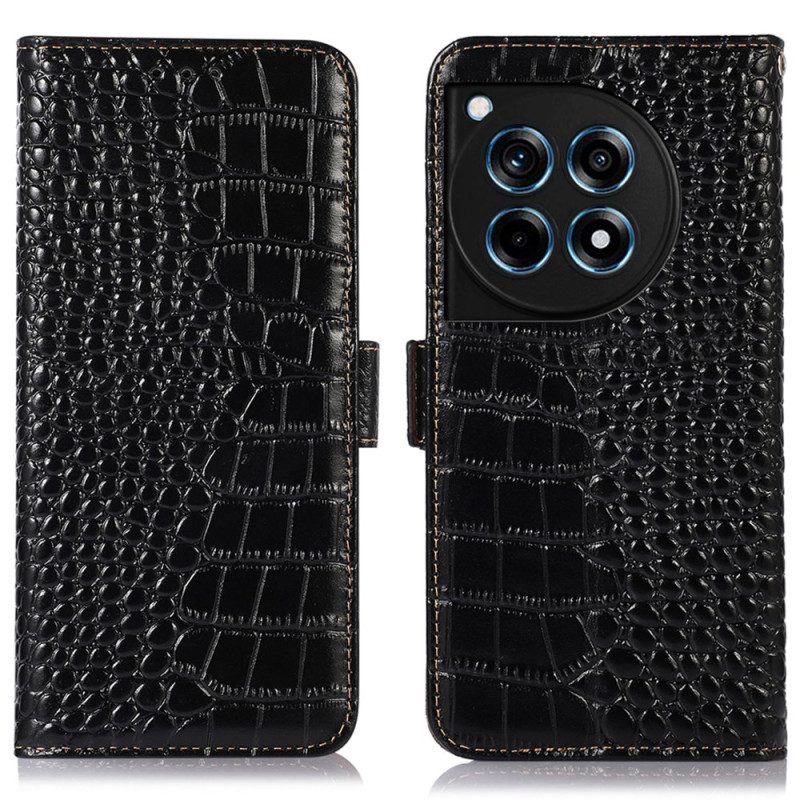 Skyddsfodral Oneplus 12r Crocodile Style Rfid-blockering