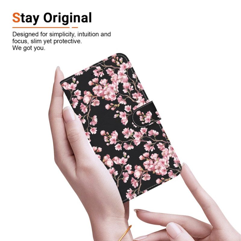 Skyddsfodral Oppo Reno 11 5g Spännda Plommonblommor