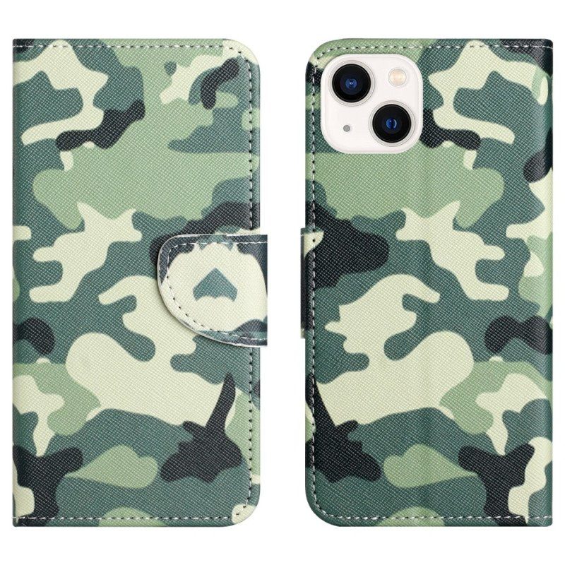 Fodral iPhone 15 Militärt Kamouflage