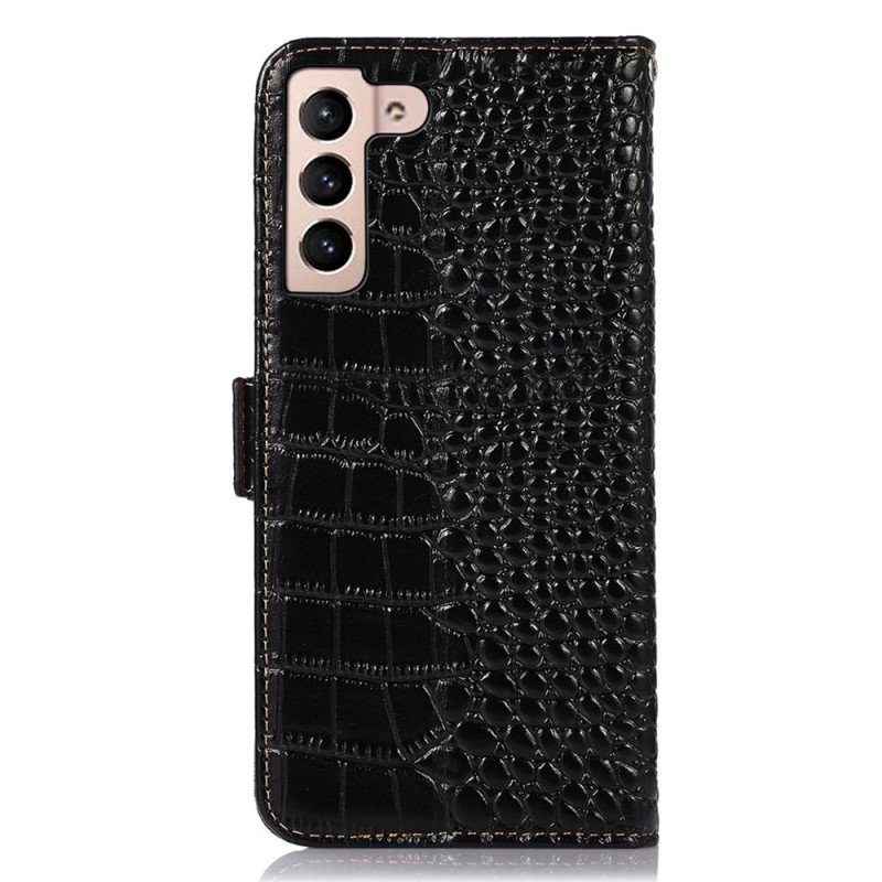 Fodral Samsung Galaxy S23 5G Crocodile Style Rfid