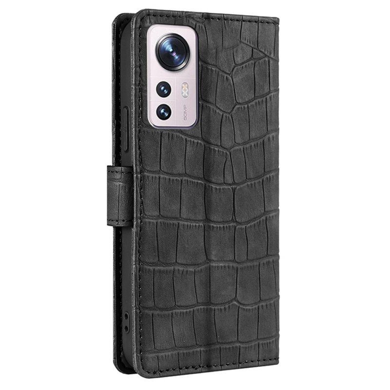 Fodral Xiaomi 12 Pro Skin-touch Crocodile