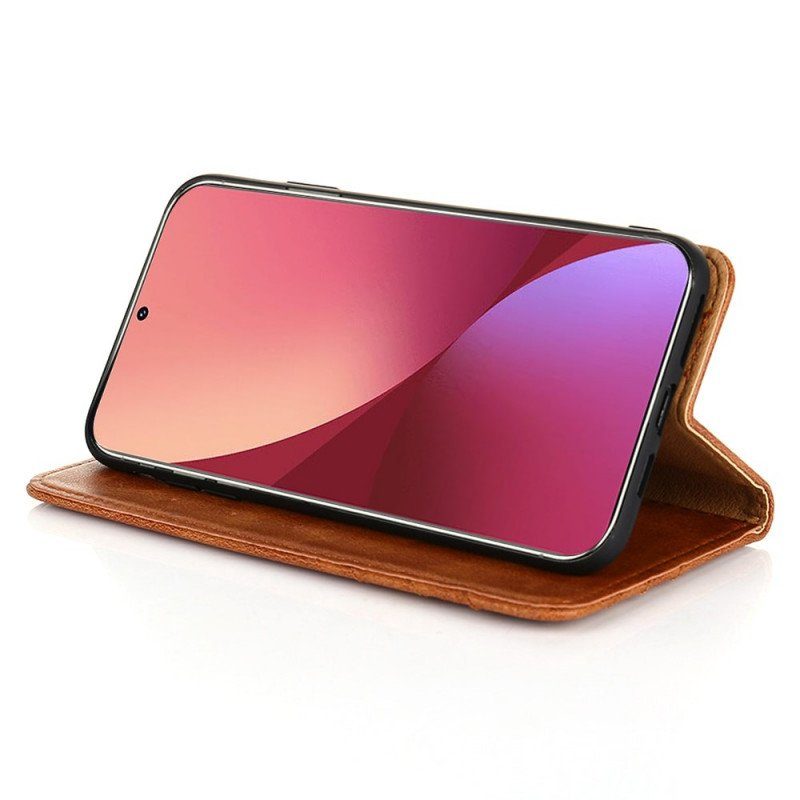 Folio-fodral Xiaomi 12 Pro Läderfodral Stil Lädernit