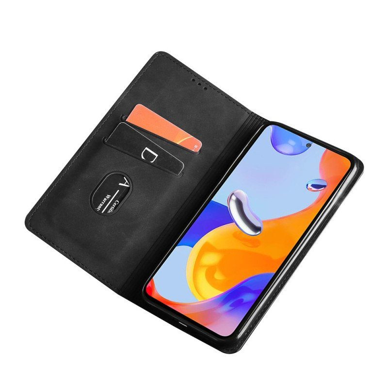 Folio-fodral Xiaomi Redmi Note 11 Pro / 11 Pro 5G Läderfodral Skin-touch Design